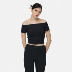 뮬라웨어 여성용 바운시 립 오프숄더 탑 패드 타입 AWSEBS102