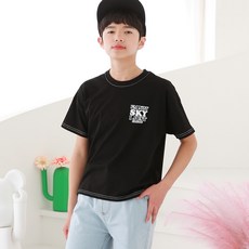 제이키드주니어 아동용 통기성 스카이 반팔 티셔츠