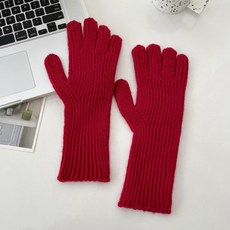 How Many 女用觸控開口針織手套