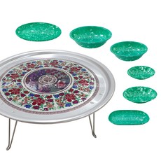 Sonhalmae 復古楊銀桌2號點心碗6件套, 混色