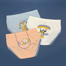puddingunderwear 男童卡通三角內褲3件組
