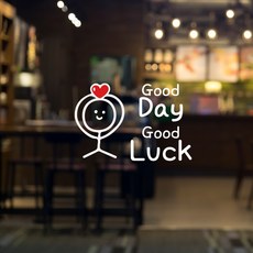 러블리팜 감성 레터링 캐릭터 시트지 3 Good Day, 3.Good Day, 화이트