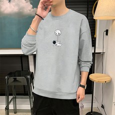 Nuz 男款秋季薄款圓領大學T