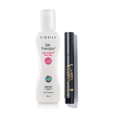 BIOSILK Silk Therapy 絲洛比 玫瑰亮澤護髮精華 65ml+眉筆, 1組