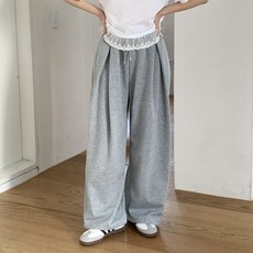 Tomatofactory 女款Peira壓褶側邊摺疊寬版兩穿運動褲 短版