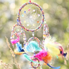 쿠칭아일랜드 블링블링 비즈 드림캐쳐, 레인보우