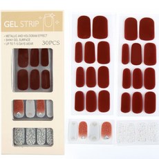 Daysoy Mellow Palette 凝膠美甲貼 30片組, 12 Deep Heart, 1個