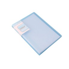 Kobest Clois A5透明文件夾 30頁, 藍色, 1個