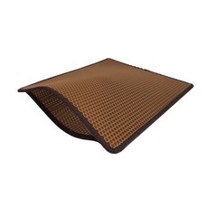사막화 방지 엠보싱 포켓형 벌집 고양이 화장실 매트, 브라운, 1개