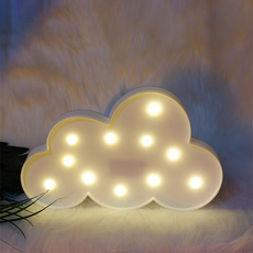 Mostic 跑馬燈 室內裝飾 LED 氣氛燈 漢江照明 雲朵, 白色