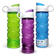 ARROW 運動水壺組 3色各1入, 綠色+藍色+紫色, 500ml