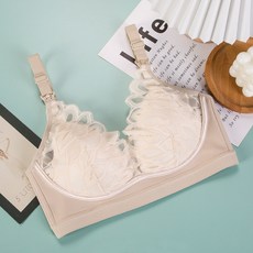羽毛形狀蕾絲哺乳內衣