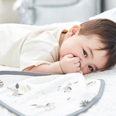 Plutonine 彩色縫邊印花方巾 5入