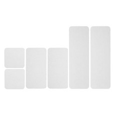 Brisk Style 吸水方形圓形珪藻土墊 白色 大2入 + 中2入 + 小2入組, 1套