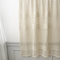 slow moments 蕾絲窗簾編織DIY套組, 1個, 奶油