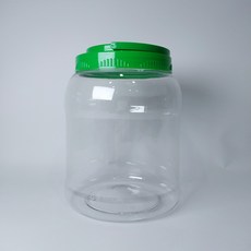 대광구용기 원형 2.5L + 초록캡 세트, 12세트, 용기 12p + 캡 12p