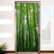 裝飾 is347 竹林玄關門貼紙