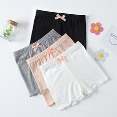 Woojooi 緞帶褶邊莫代爾內褲 4件組