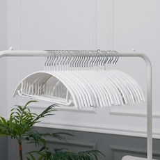 KAZT PVC鋼肩牛角防滑掛架, 白色, 30個