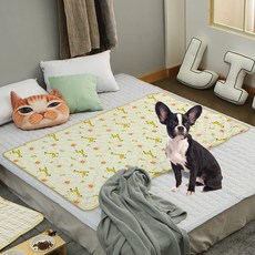 리브맘 반려동물 쿨린이 양면 쿨매트, YELLOW + CHECK, 1개