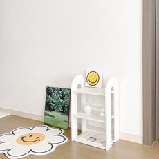 맘스보드 코코팝 DIY 원목 교구 수납장, 화이트, 3단