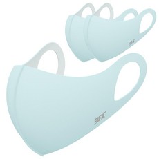 9FX 日常運動用透氣可水洗立體口罩, 淺藍, 3片