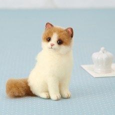 HAMANAKA 羊皮氈 DIY 套件 441-537, 1套, 布娃娃貓 acrenu