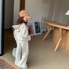 Arbe 女童 Le et 連帽針織上衣下身套組