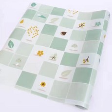 Unheve 防汙多用途防水廚房抽屜墊, 01 格紋綠, 1個