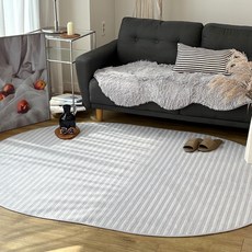 한스갤러리 국산 누브 침실 거실 타원형 카페트 러그