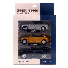 현대자동차 미니카 3종 세트, 혼합색상, 1개