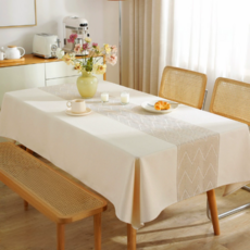 마미루 심플한 포인트 테이블 식탁보, 디자인 07, 1개, 140 x 260 cm