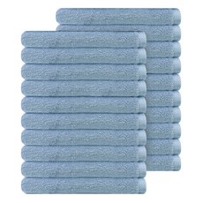 SHIRAZ 專業用美髮毛巾 90g, 灰藍色, 20入