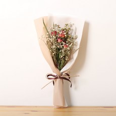 ROMANTIC NOVEMBER 自然心情乾花紅色天鵝絨和霧花束, 混色