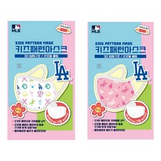ATEX 孩童MLB印花口罩 2入+固定扣 4入