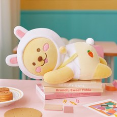 Kakao Friends Peekaboo害羞嬰兒枕頭純色玩偶抱枕, 混色, 1個