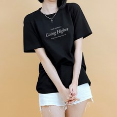 HumbleStudio 女士基本款印字20支棉短袖T恤 KK119086