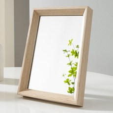 온맘컴퍼니 프랑 삼각 우드 탁상거울, 베이지우드