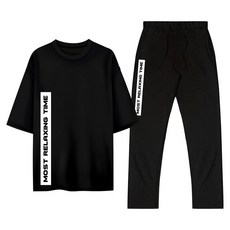 YTCLOSET 男女通用 MOST 大尺碼短袖運動服上下套裝