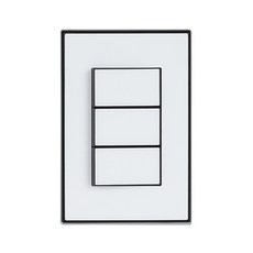 TILINS 單切3孔開關 黑白色, 1個