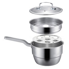 HOGASTORY 多功能單柄不鏽鋼蒸鍋組, 19.5 x 18 厘米, 1個