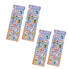 솔룸 다꾸 큐티 애니멀 캐릭터 스티커, 썸머도그, 4개