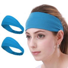 Simile 涼感運動髮帶, 藍色, 2個