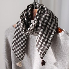 Vavisoo Hero 100%羊毛流蘇方形圍巾