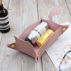 Soksokchaeum 收納盒 茶几 玄關 鑰匙 收納盒, 粉紅色