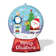 Wow Party Korea 超級造型聖誕雪花球鋁箔氣球, 混合顏色, 3個