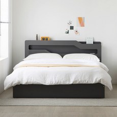 파로마 캐럴2 LED 멀티 3단 수납침대 + 40T 매트리스 세트, 그레이