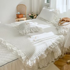 lovinglab 40支純棉鋪床床單, 白色