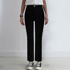 시크폭스 여성용 롱 짧은 기장 모스트 히든밴딩 코튼 팬츠 스트레이트 53PT931