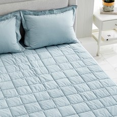 로라애슐리 트리플 바이오워싱 60수 면 누비 패드, 블루